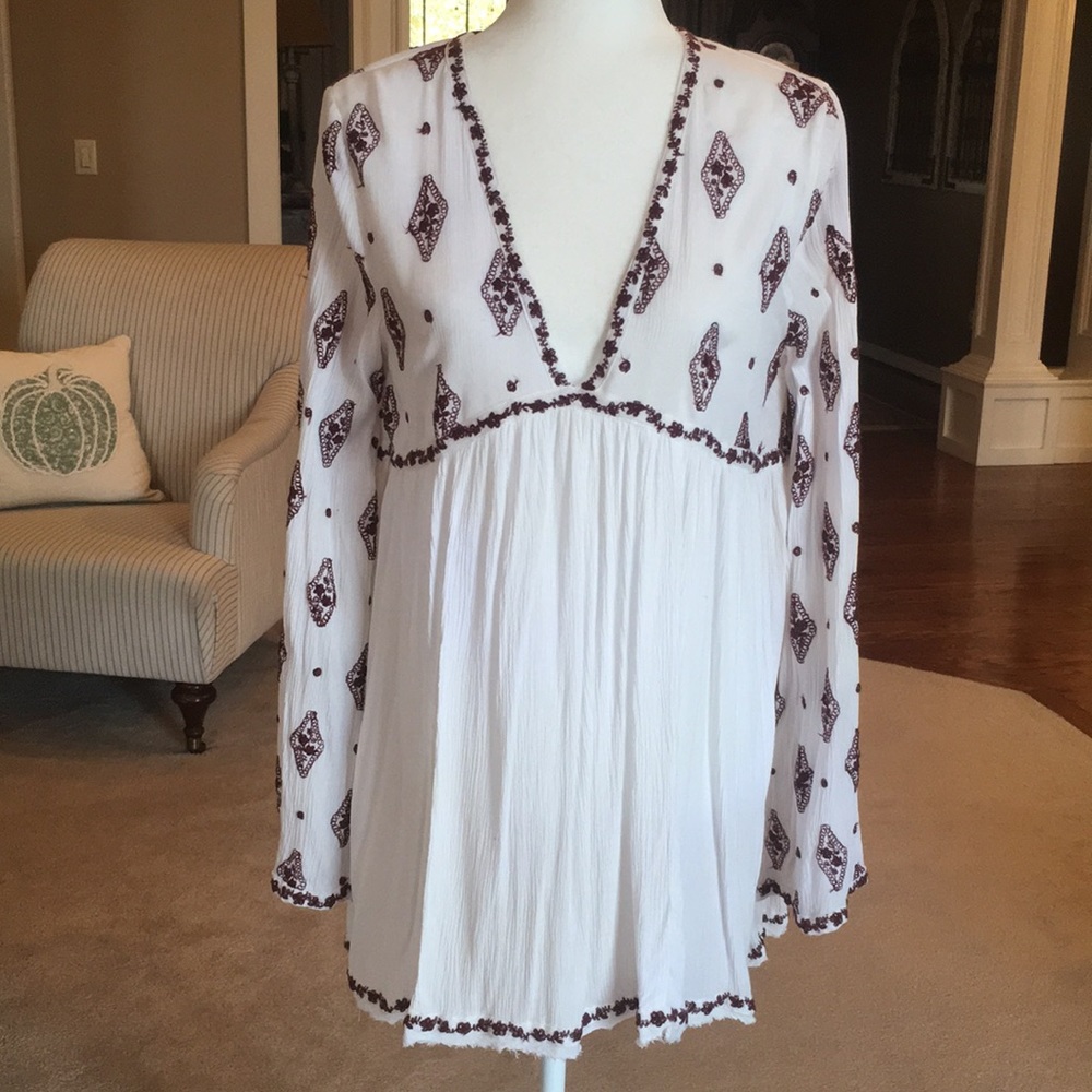 Free People swing dress with diamond embroidery - Picture 6 of 8